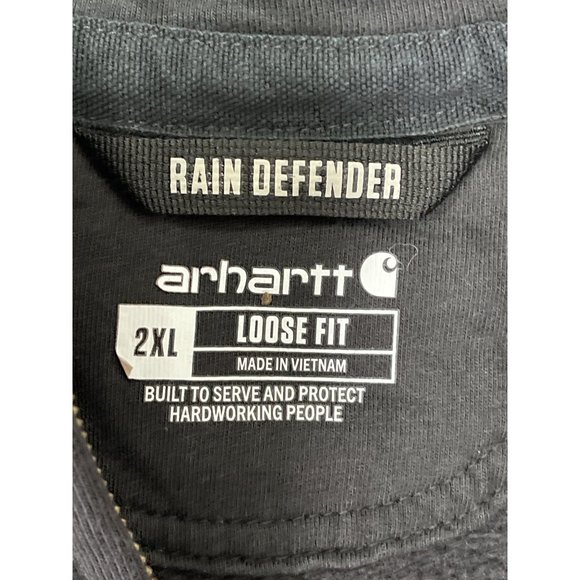 CARHARTT RAIN DEFENDER LOOSE FIT MIDWEIGHT THERMAL-LINED FULL-ZIP SWEATSHIRT SIZ - Picture 6 of 10